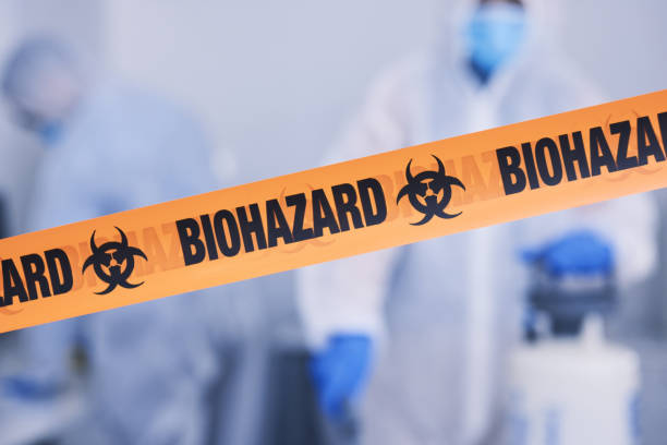 Professional Biohazard Cleanup technician working in Harrisburg, AR